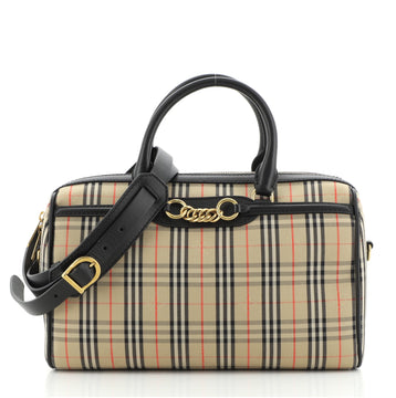 Burberry Link Bowling Bag	 1983 Knight Check Canvas Medium