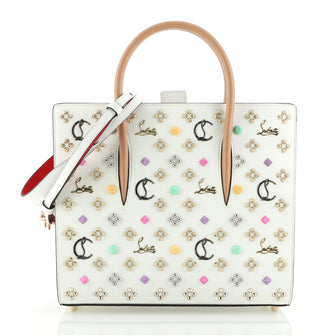Christian Louboutin Paloma Tote Embellished Leather Medium