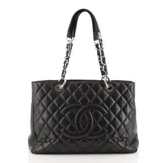 Chanel Grand Shopping Tote Quilted Caviar