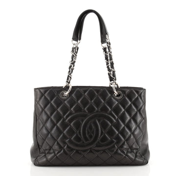 Chanel Grand Shopping Tote Quilted Caviar