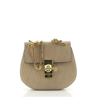 Chloe Drew Crossbody Bag Embossed Leather Mini