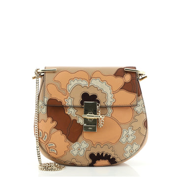 Chloe Drew Patchwork Crossbody Bag Leather Small