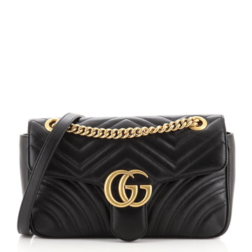 Gucci GG Marmont Flap Bag Matelasse Leather Small