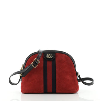 Gucci Ophidia Dome Shoulder Bag Suede Small