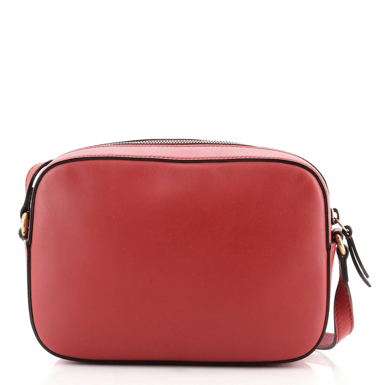 Gucci Bee Web Camera Bag Leather Red 71806183 