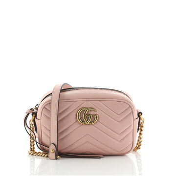 Gucci GG Marmont Shoulder Bag Matelasse Leather Mini