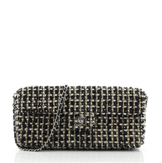 Chanel Vintage CC Chain Flap Bag Tweed East West