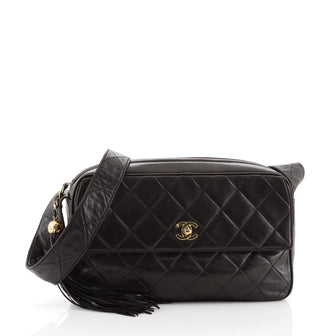 Chanel Vintage CC Pocket Camera Shoulder Bag Quilted Lambskin Medium