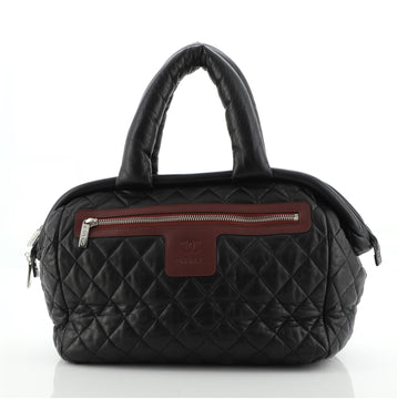 Chanel Coco Cocoon Bowling Bag Quilted Lambskin Medium