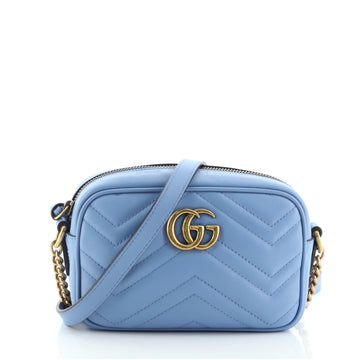 Gucci GG Marmont Shoulder Bag Matelasse Leather Mini