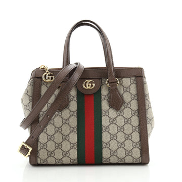 Gucci Ophidia Top Handle Tote GG Coated Canvas Small