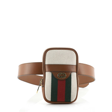 Gucci Logo Belted Iphone Case Vintage Web Canvas