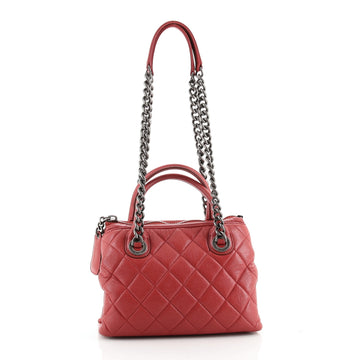 Chanel Boy Chained Tote Quilted Calfskin Small