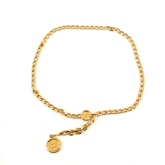 Chanel Vintage Medallion Chain Belt Metal