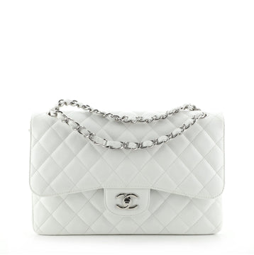 Chanel Classic Double Flap Bag Quilted Caviar Jumbo