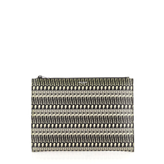 Saint Laurent Zip Pouch Printed Leather Medium
