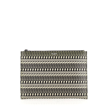 Saint Laurent Zip Pouch Printed Leather Medium