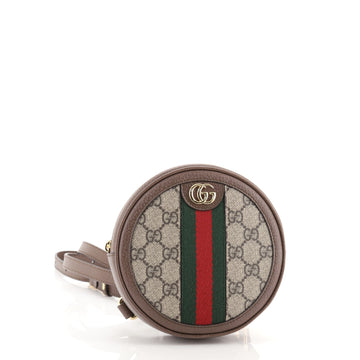 Gucci Ophidia Round Backpack GG Coated Canvas Mini