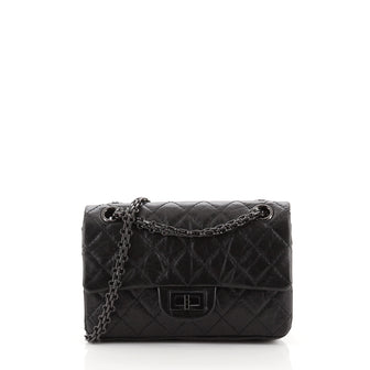 Chanel North South Reissue 2.55 Flap Bag Quilted Aged Calfskin Mini at  1stDibs