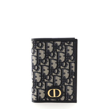 Christian Dior 30 Montaigne Passport Holder Oblique Canvas