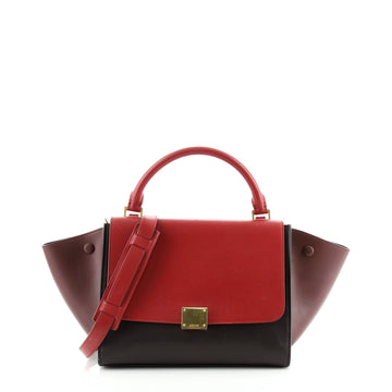 Celine Tricolor Trapeze Bag Leather Small