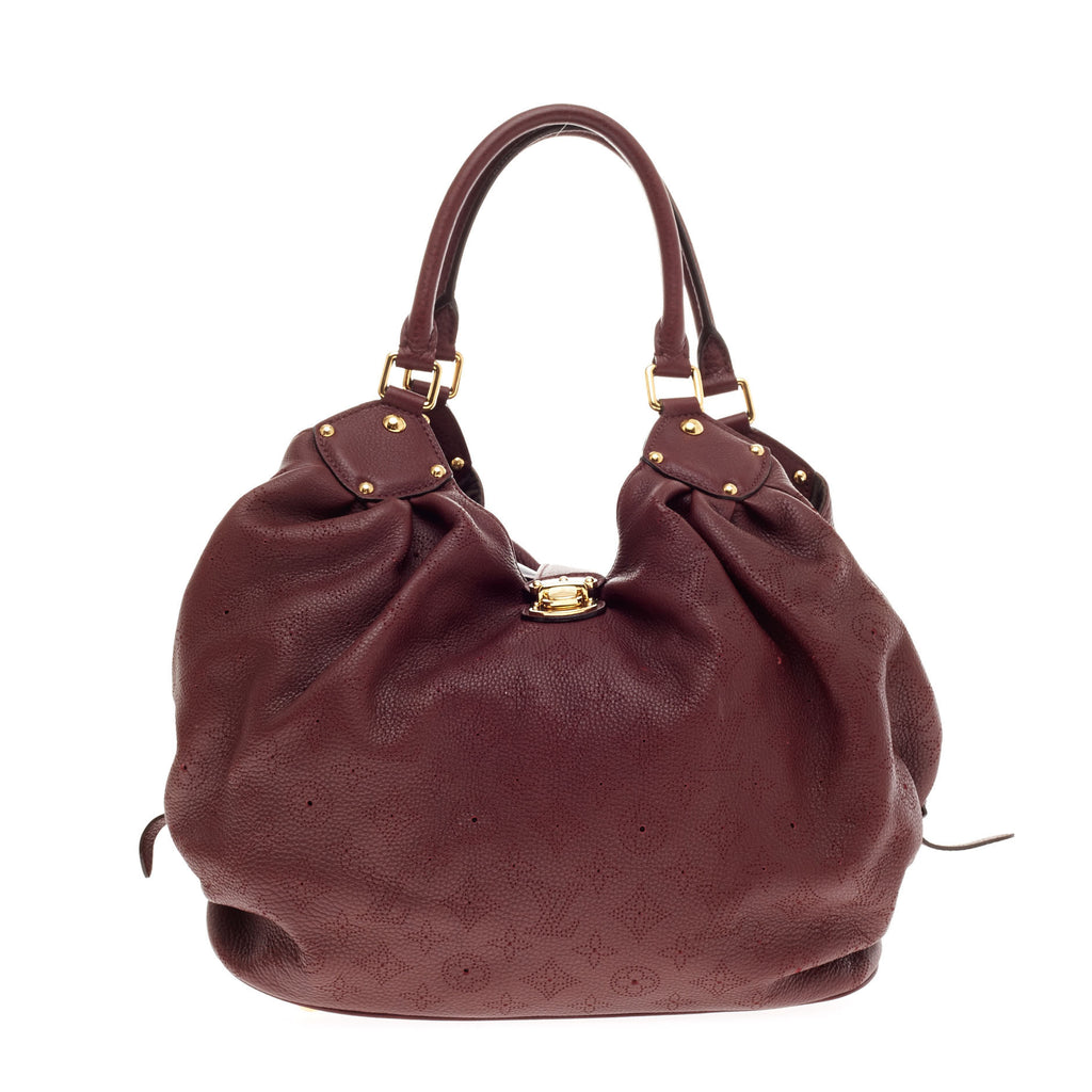 Louis Vuitton Brown, Metallic Mahina XL Hobo