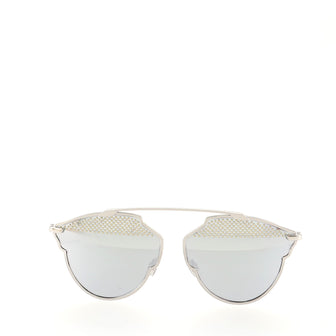 Christian Dior So Real S Aviator Sunglasses Studded Acetate and Metal