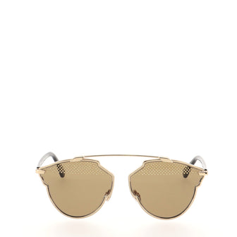 Christian Dior So Real S Aviator Sunglasses Studded Acetate and Metal