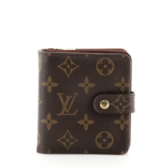 Louis Vuitton Compact Zippe Wallet Monogram Canvas