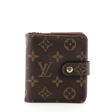 Louis Vuitton Compact Zippe Wallet Monogram Canvas
