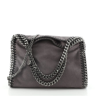 Stella McCartney Falabella Fold Over Crossbody Bag Shaggy Deer Mini