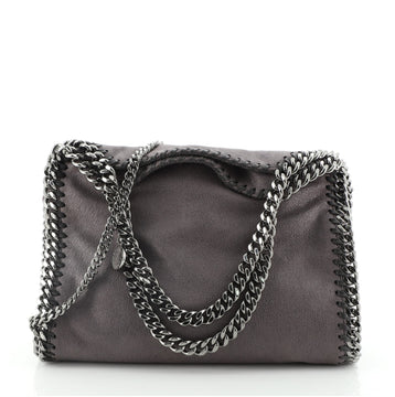 Stella McCartney Falabella Fold Over Crossbody Bag Shaggy Deer Mini