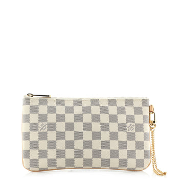 Louis Vuitton Chain Wristlet Pochette Damier