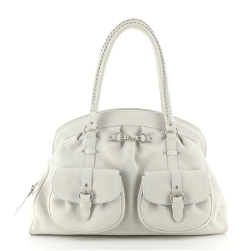 Christian Dior My Dior Pocket Satchel Leather Large