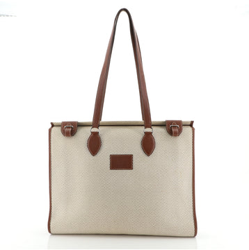 Hermes Kaba Tote Toile with Leather 40