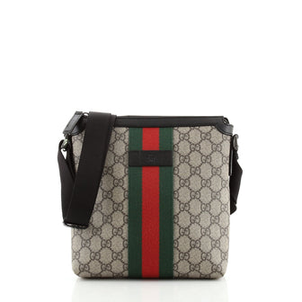 Gucci Web Messenger Bag GG Coated Canvas Small