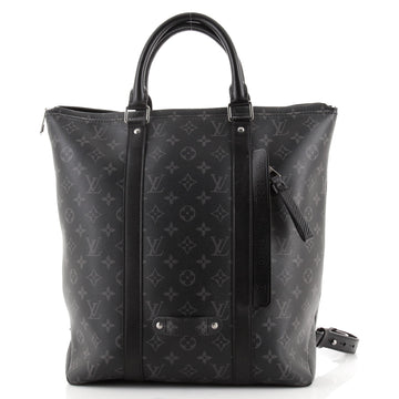 Louis Vuitton Tote Backpack Monogram Eclipse Canvas