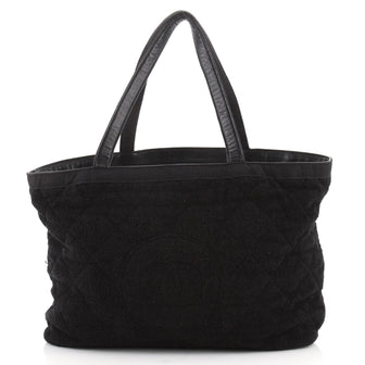 Chanel CC Beach Tote Terry Cloth Medium