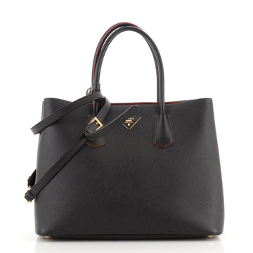 Prada Cuir Double Tote Saffiano Leather Large