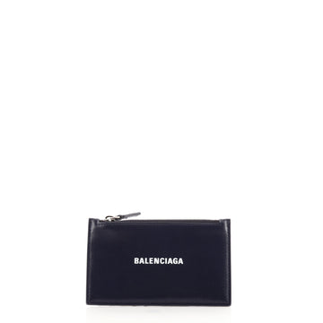 Balenciaga Logo Cash and Coin  Holder Leather Long