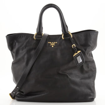 Prada Convertible Shopper Tote Soft Calf Large