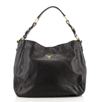 Prada Belted Hobo Glace Calf Large