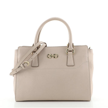 Salvatore Ferragamo Beky Tote Saffiano Leather Small