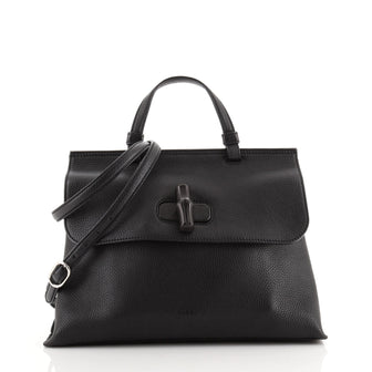 Gucci Bamboo Daily Top Handle Bag Leather Medium