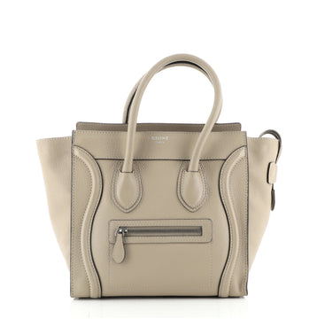 Celine Luggage Bag Grainy Leather Micro