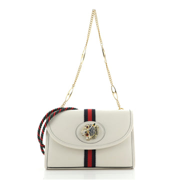 Gucci Rajah Web Chain Shoulder Bag Leather Small