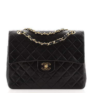 Chanel Vintage Square CC Flap Bag Quilted Lambskin Medium
