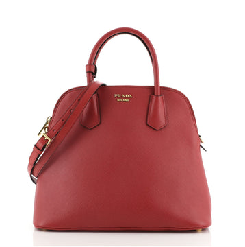 Prada Convertible Dome Satchel Saffiano Leather Large
