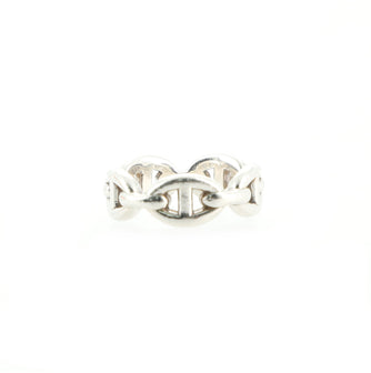 Hermes Chaine d'Ancre Enchainee Ring Sterling Silver Small