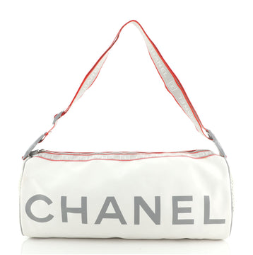 Chanel Sport Line Duffle Bag Printed Rubberized Leather Large
